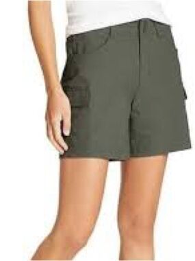Eddie Bauer summer trail Olive Cargo Shorts